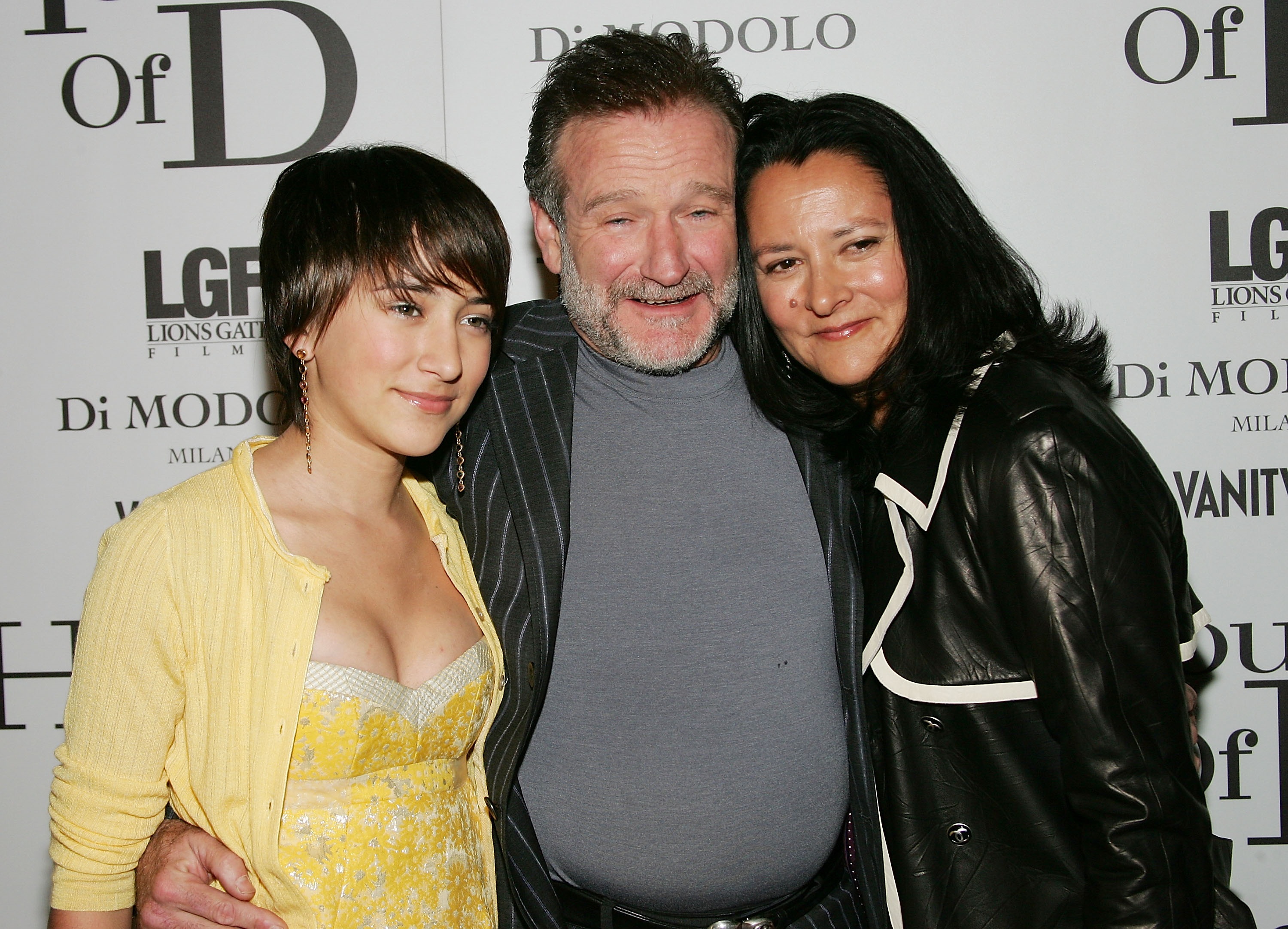 Робин Уилямс с бившата си съпруга Марша и дъщеря им Зелда
