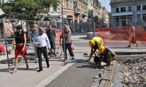 Ремонт на центъра на Русе