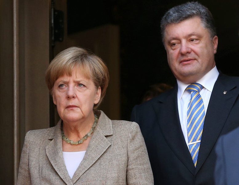 Ангела Меркел и Порошенко