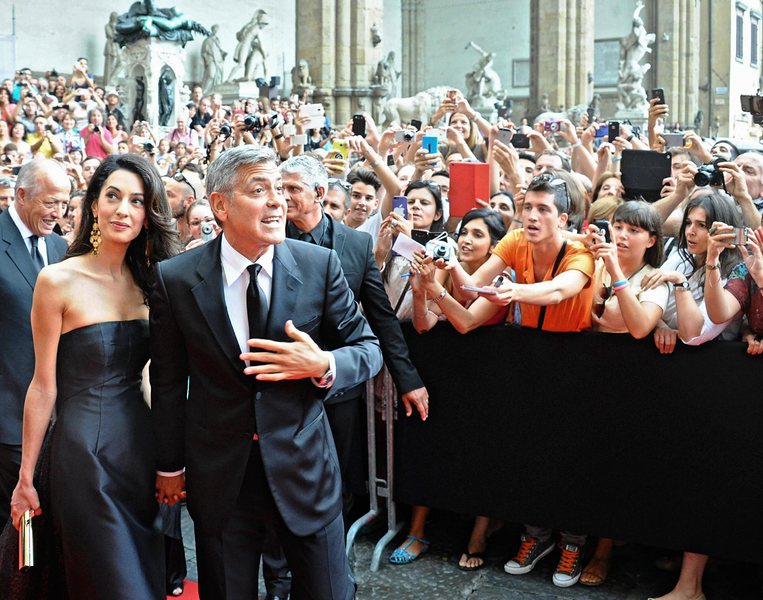 Джордж Клуни и годеницата му Амал Аламудин
