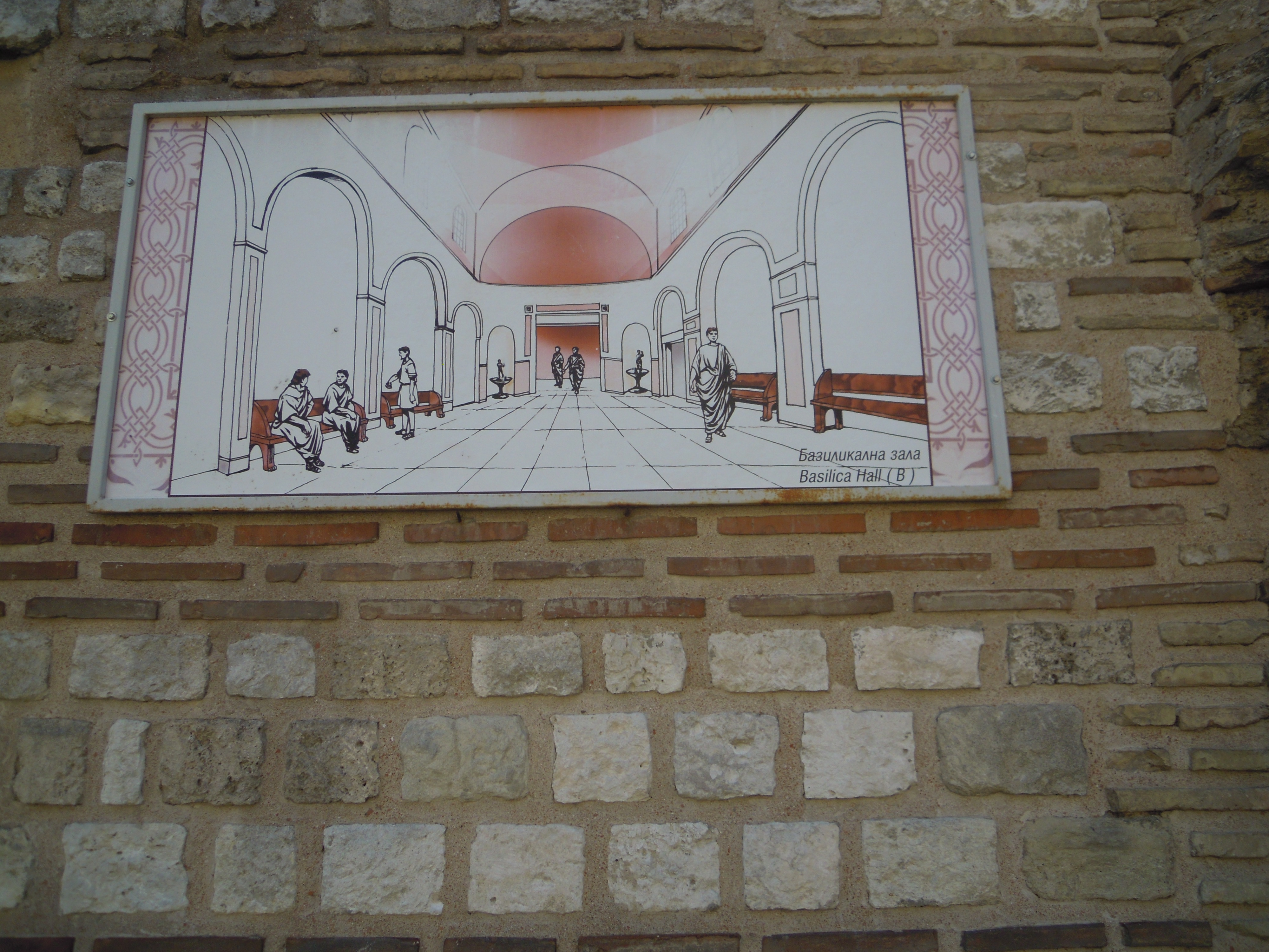 Макет на Базикалната зала на Римските терми във Варна