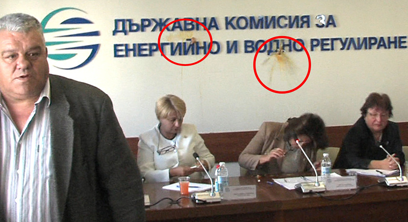 Преди седмица председателят на ДКЕВР бе замерян с яйца на открито заседание