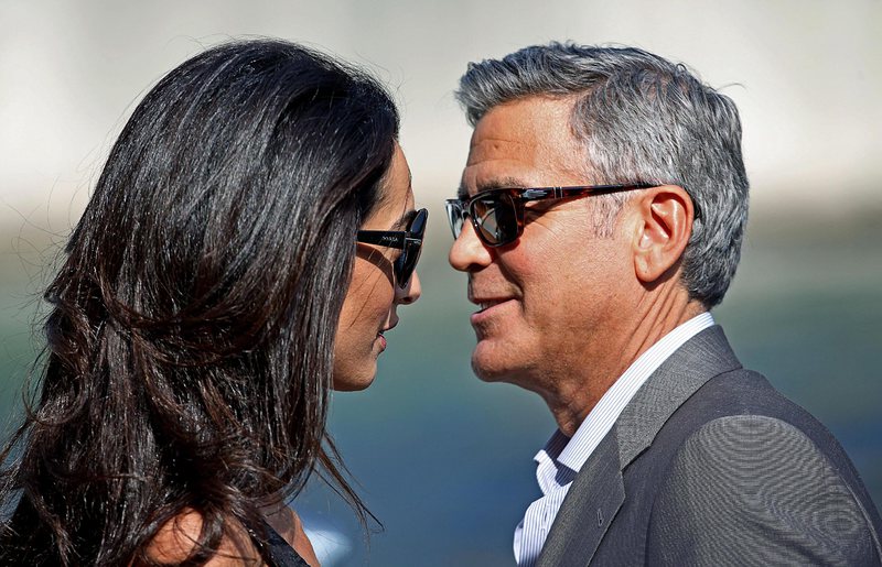 Джордж Клуни и Амал Аламудин на ”лодката на любовта”