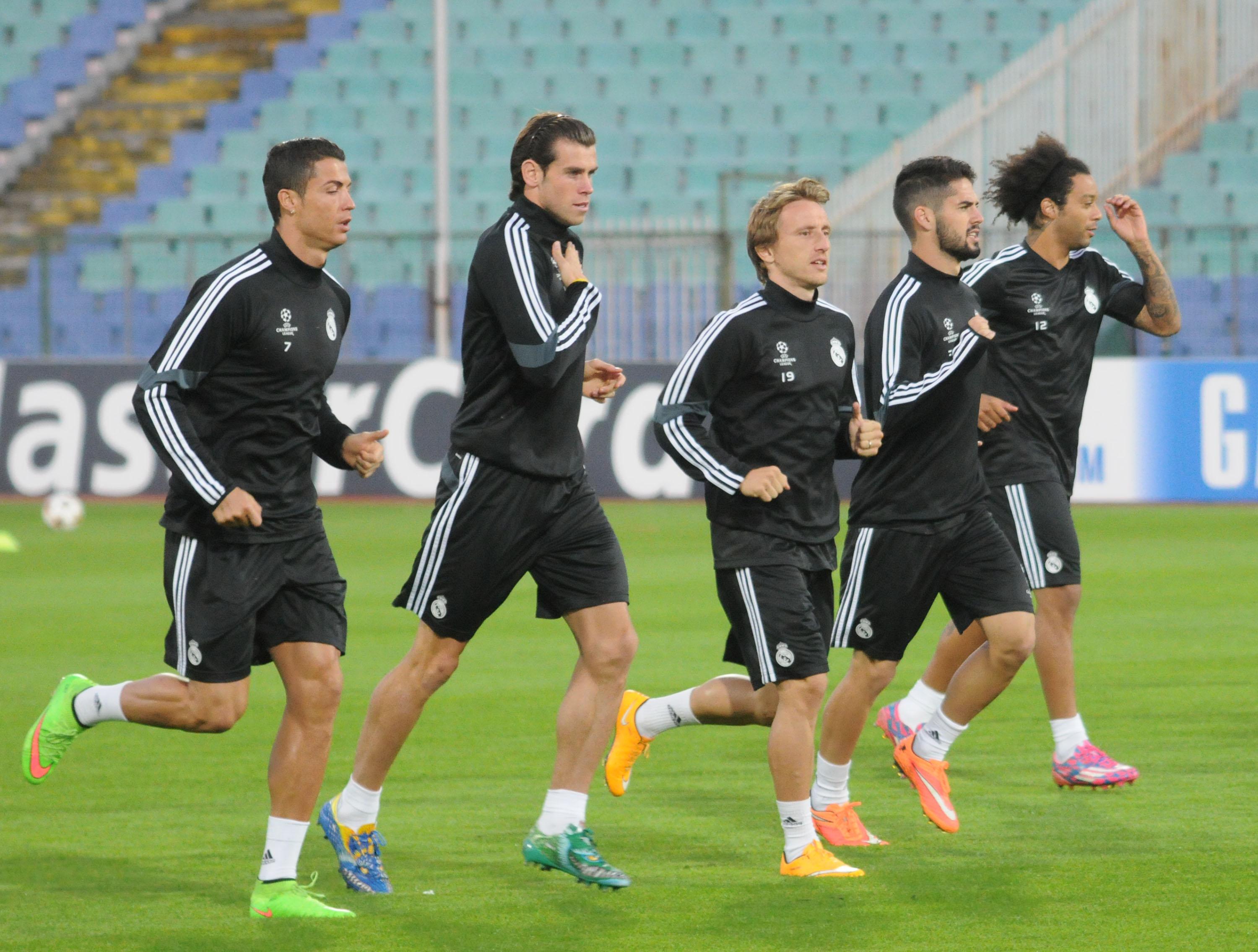 Тимът на Реал (Мадрид) тренира на Националния стадион ”Васил Левски”