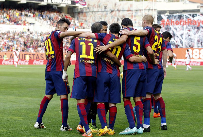 ”Барселона” ликвидира лесно съпротивата на ”Райо Валекано” и ги победи с 2:0