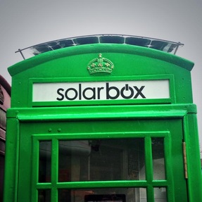 Зелена кабин Solarbox в Лондон