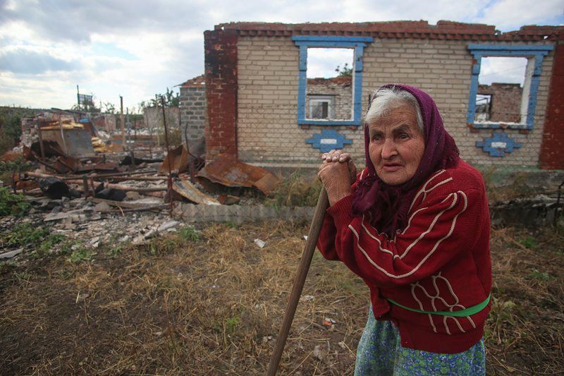 Разрушена къща в Украйна