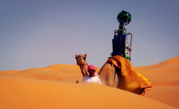 Google събира изображения за Street View с камила