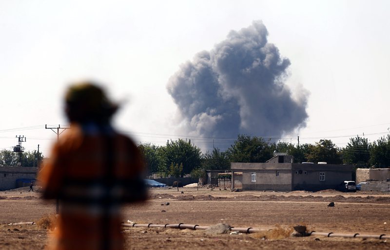 8 въздушни удара са нанесени по цели на ”Ислямска държава” в Кобане