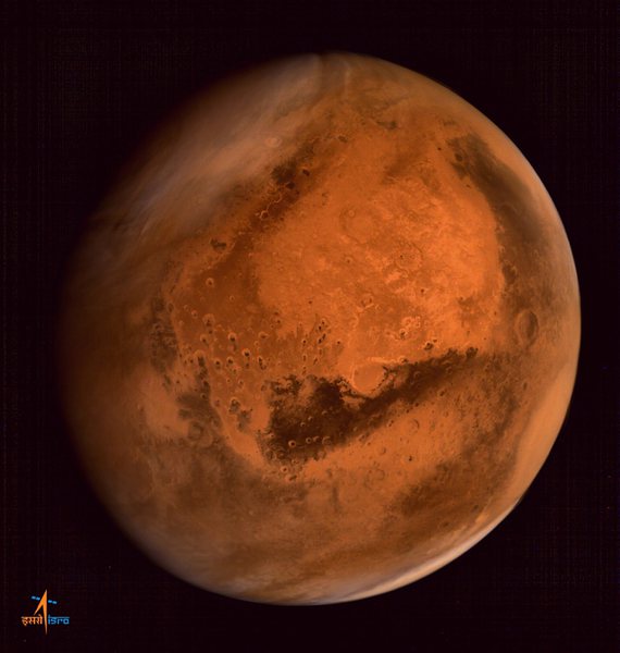 Снимка на Марс, направена от индийската сонда ”Мангалиан”