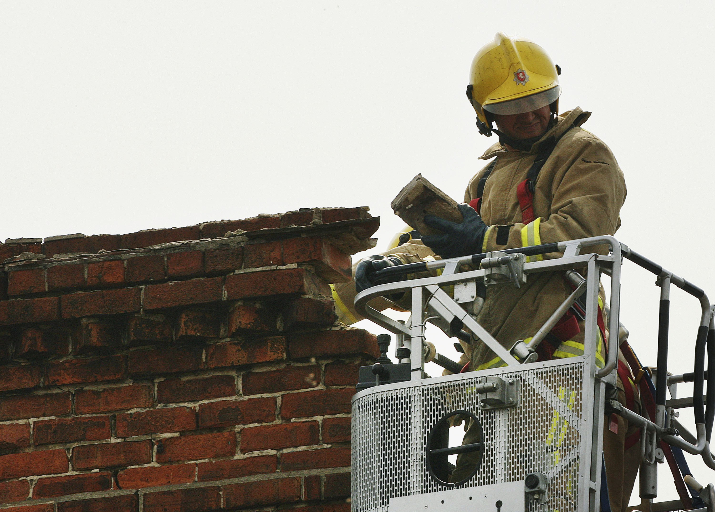 Worker uk. High Safety building from earthquake.