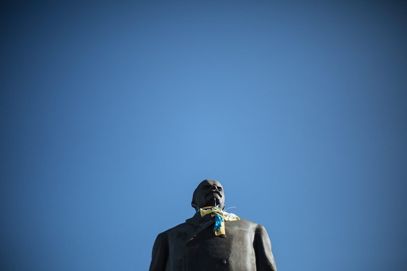 Паметникът на Ленин в Краматорск