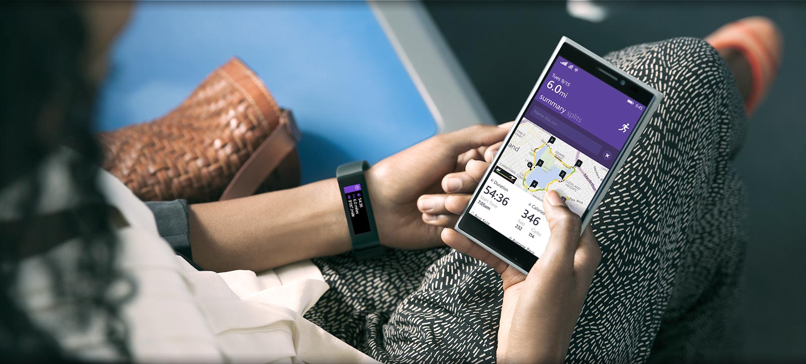 Гривната Microsoft Band