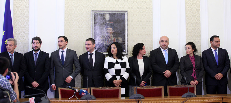 Част от бъдещите министри присъстваха на подписването