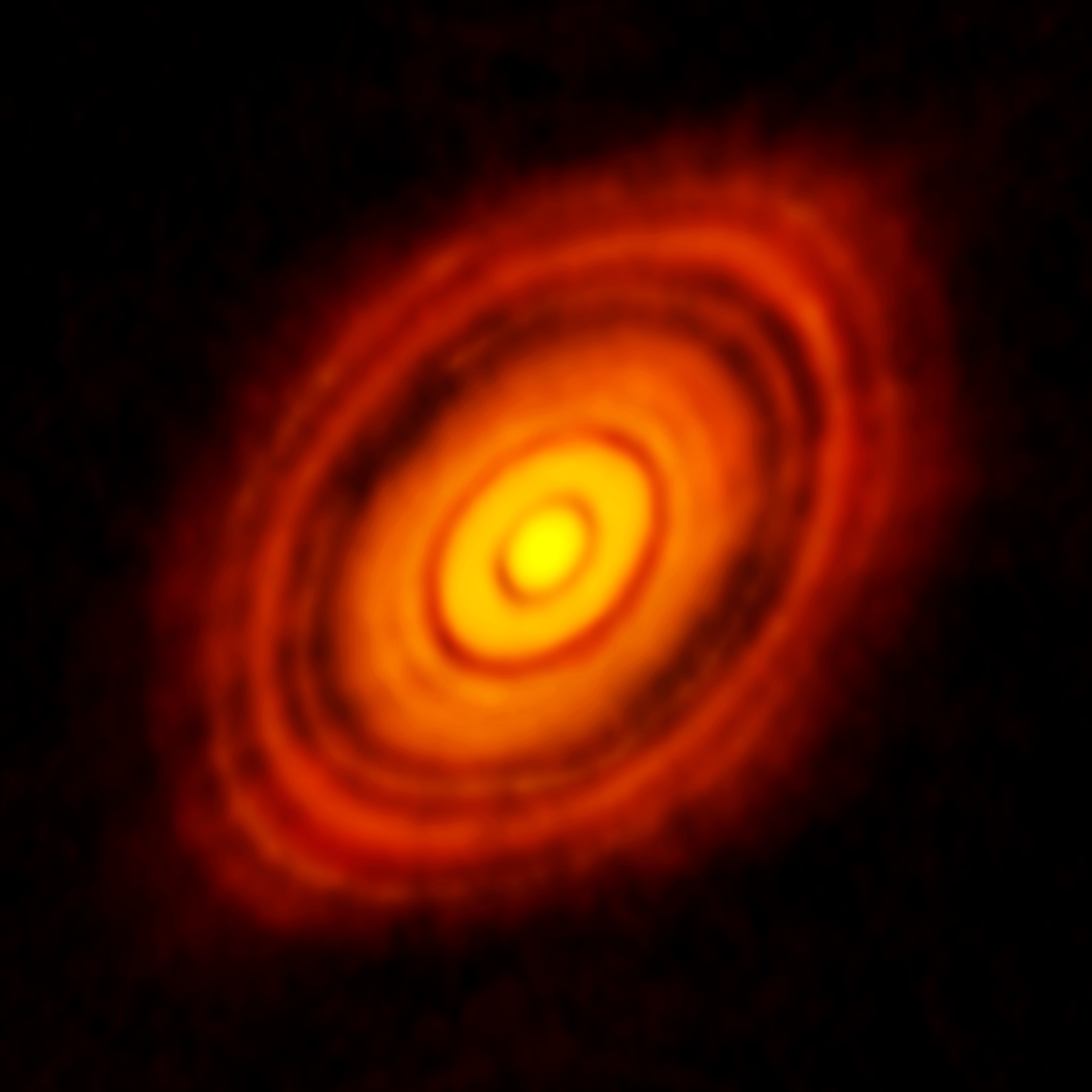HL Tauri се намира на около 450 светлинни години от Земята