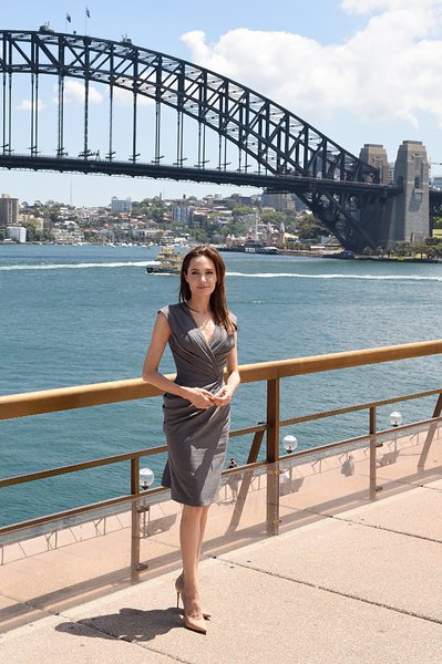 Анджелина Джоли на премиерата на ”Несломен” в Австралия