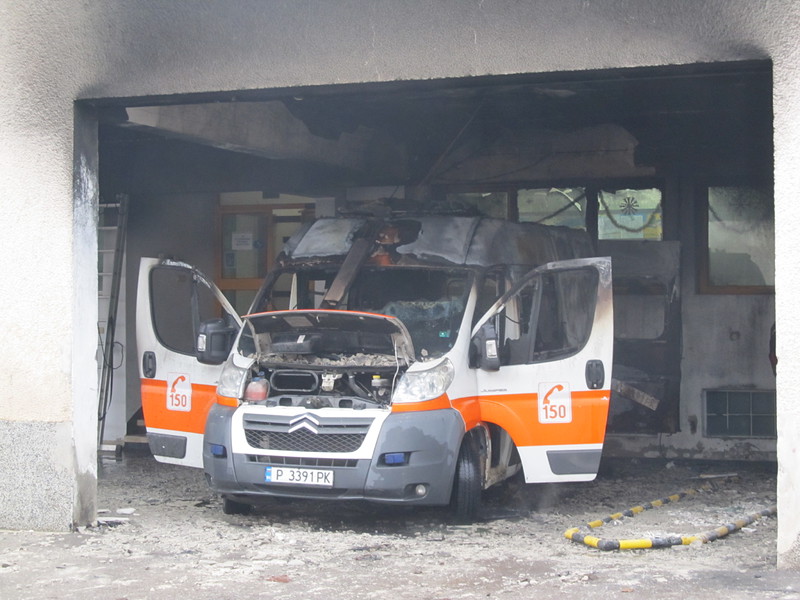 Линейка изгоря в Центъра за спешна медицинска помощ в Русе