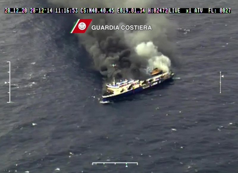 Пожарът на ферибота ”Норман Атлантик” вече е потушен