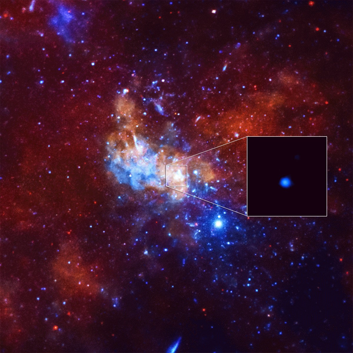Голямо изригване от черната дупка в Млечния път