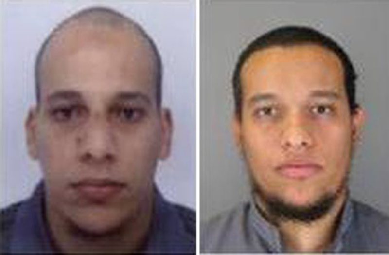 32-годишният Шериф (вляво) и 34-годишният Саид са засечени на около 80 км от Париж