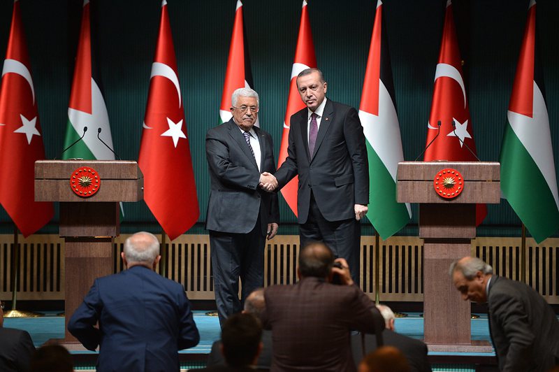 Турският президент Реджеп Тайип Ердоган прие в Анкара палестинския президент Махмуд Абас