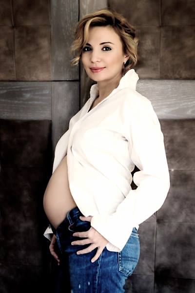 Ирина Тенчева по време на третата си бременност