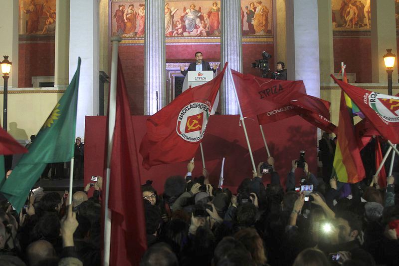 Коалицията на левите радикални сили (СИРИЗА) печели с 36.34%