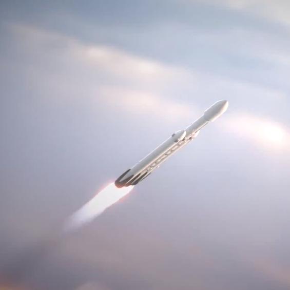 Ракетата Falcon Heavy (худ. интерпретация)