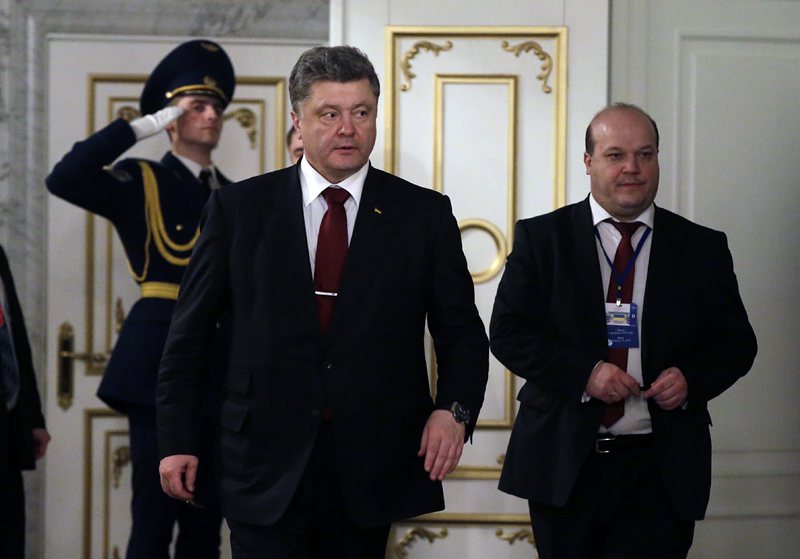 Украинският президент Петро Порошенко в Минск
