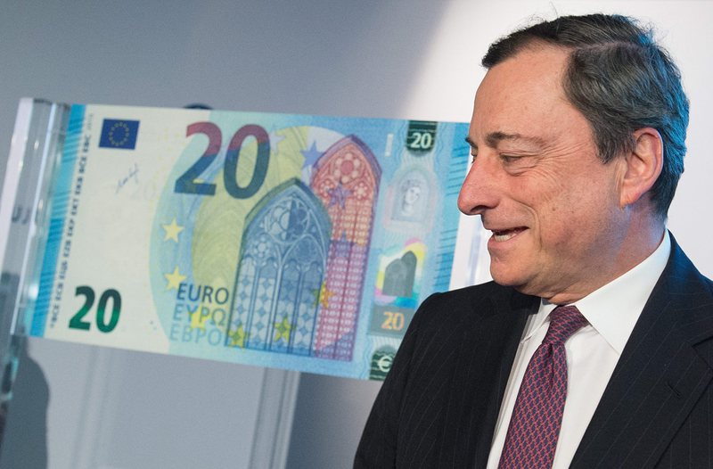 Новата банкнота от 20 евро (истинска)