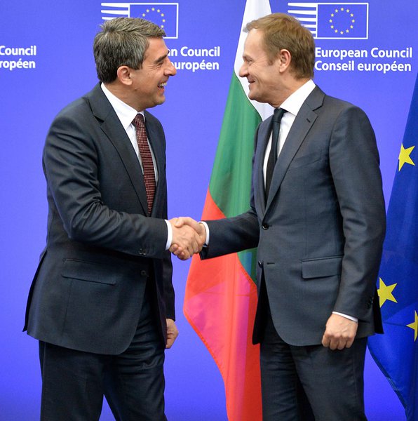 Среща на президента Росен Плевнелиев и председателя на Европейския съвет Доналд Туск