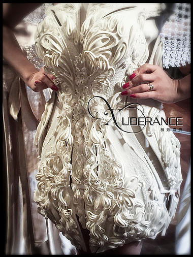 Сватбена рокля, създадена с помощта на 3D принтер