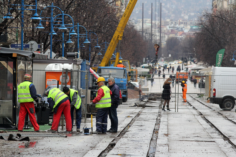 Започна ремонтът на столичния бул. ”Витошка”