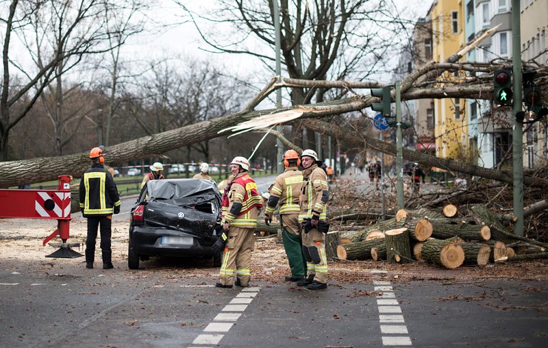 Полицията и пожарната продължават да разчистват шосета в Германия
