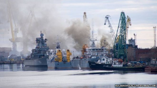 Потушен е пожарът на руската атомна подводница ”Орел”