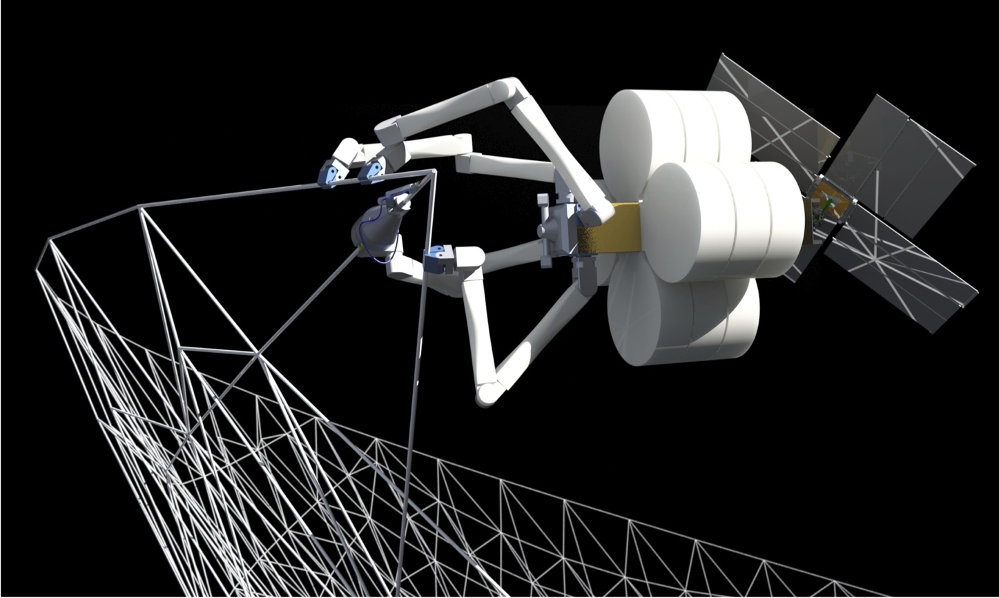 Роботите-паяци от системата SpiderFab ще изграждат структури в космоса