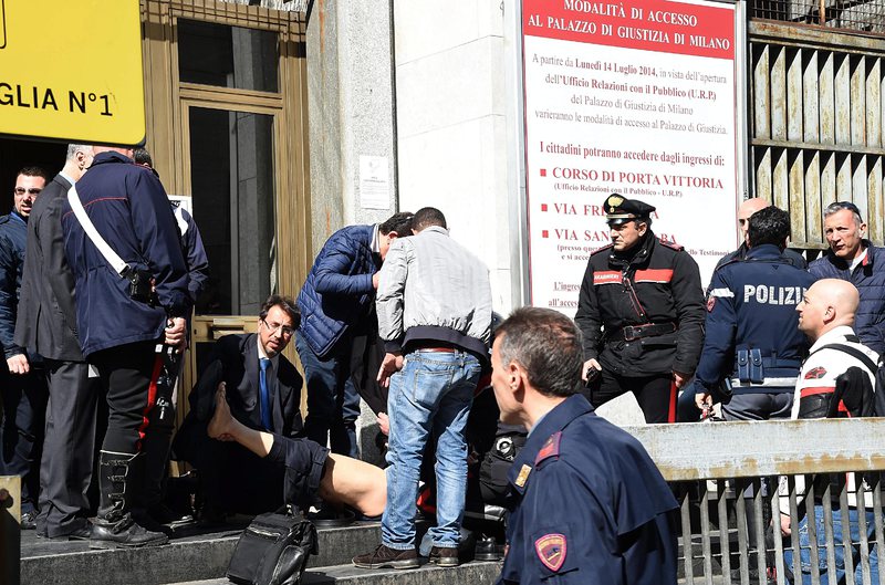 Стрелба в съдебна сграда в Милано, убити са съдия и адвокат