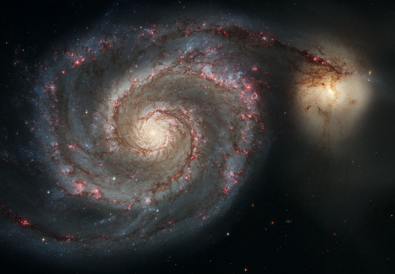 Снимки на ”Хъбъл”: Галактиката М51