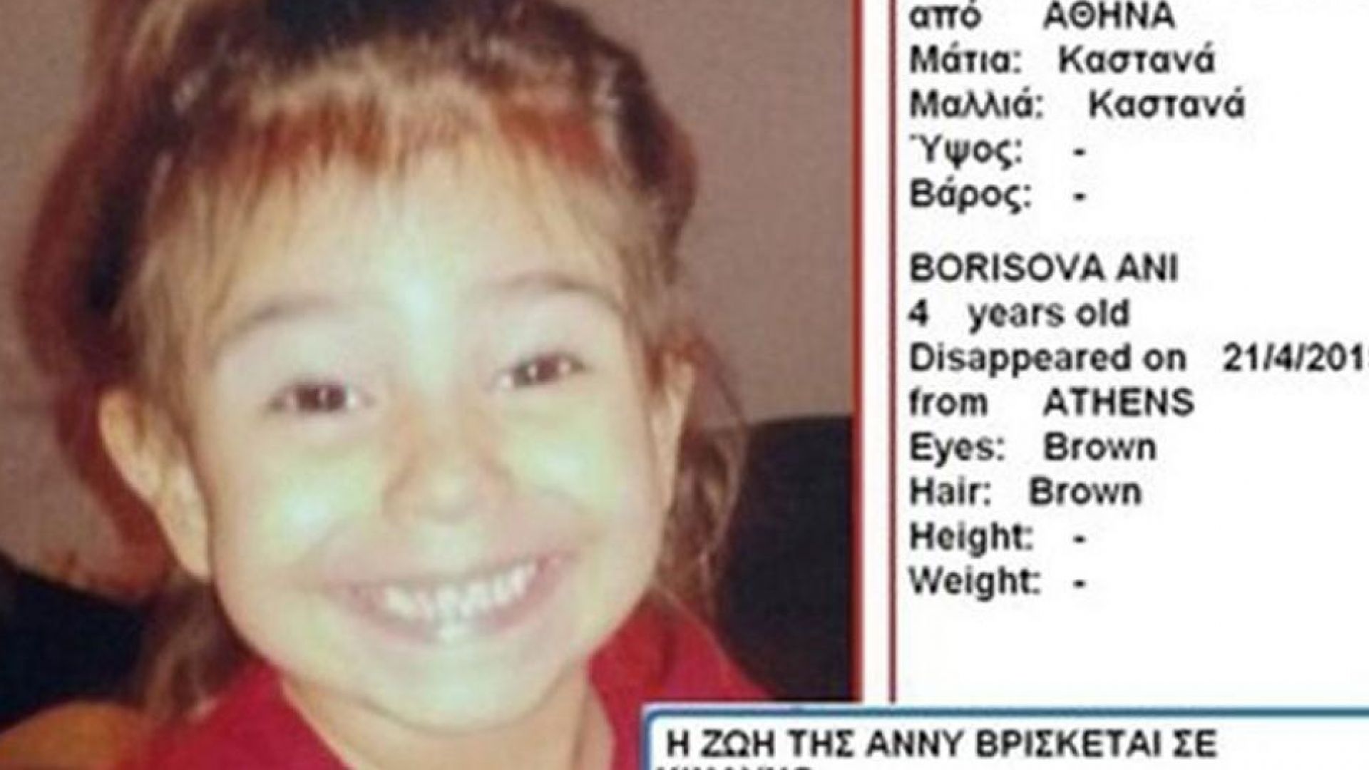 Ужасните спомени от убийството на 4 годишната Ани Борисова в гръцката