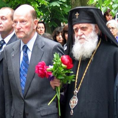 Врачанският митрополит Калиник и Симеон Сакскобургготски