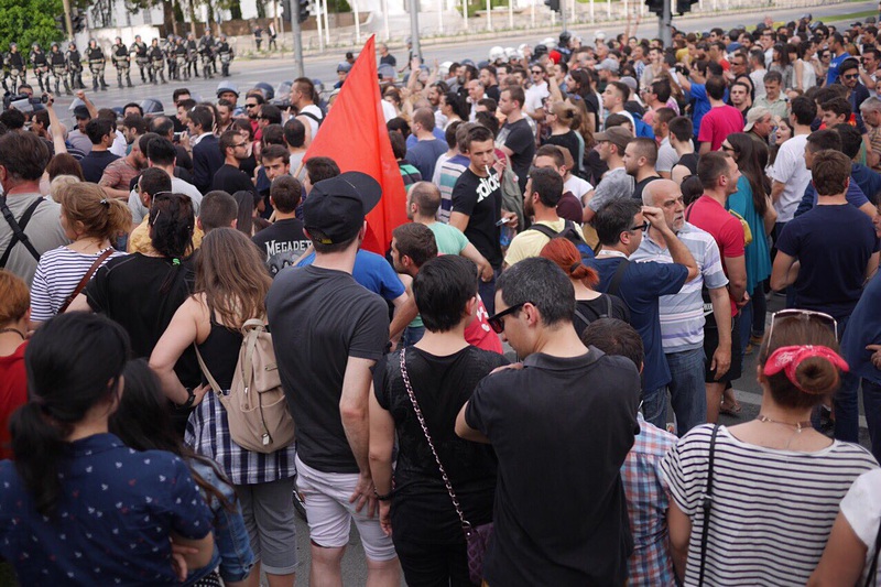 Протести имаше няколко поредни дни