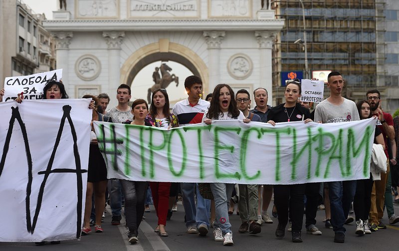 Напрежение в Македония преди големия протест