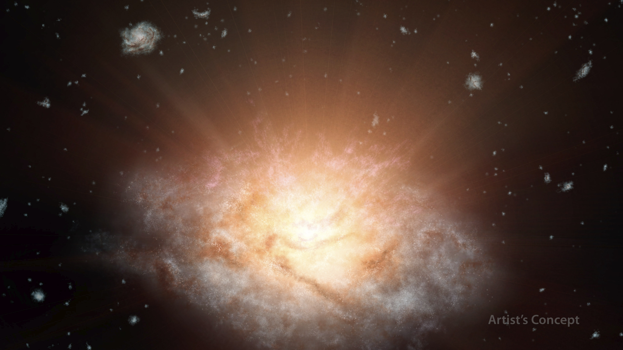 Открита е най-ярката галактика във Вселената