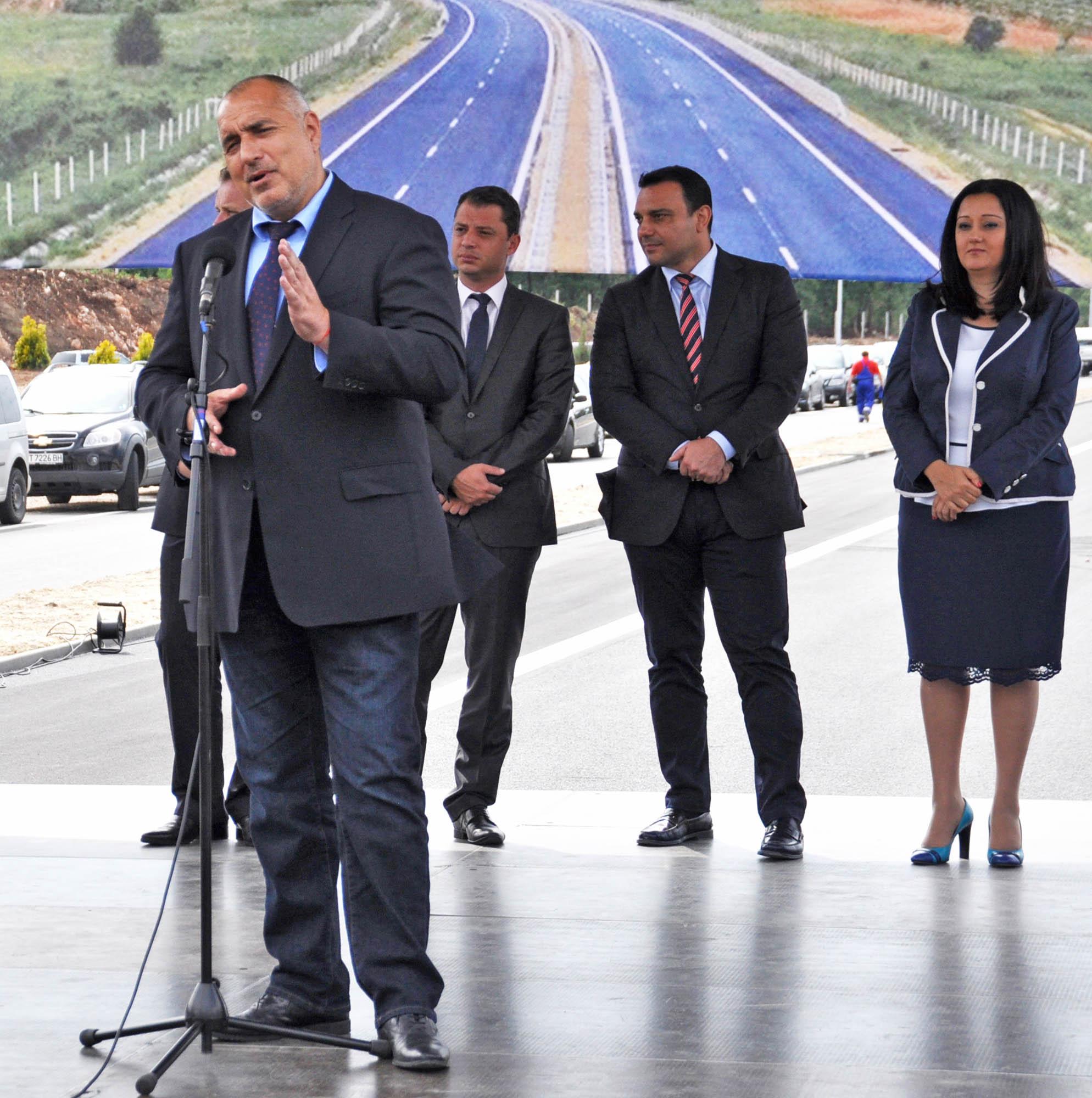 Премиерът Борисов откри Лот 2 на магистрала ”Марица”