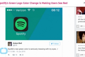 Когато Spotify сменили цвета на логото си потребителите им отправяли заплахи