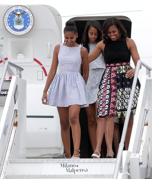 Мишел Обама с дъщерите си