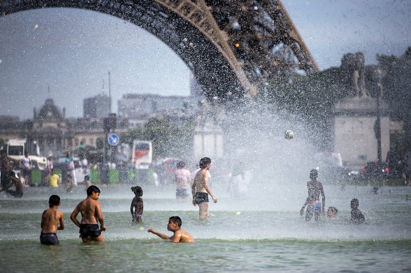 Юлската жега не подмина Франция