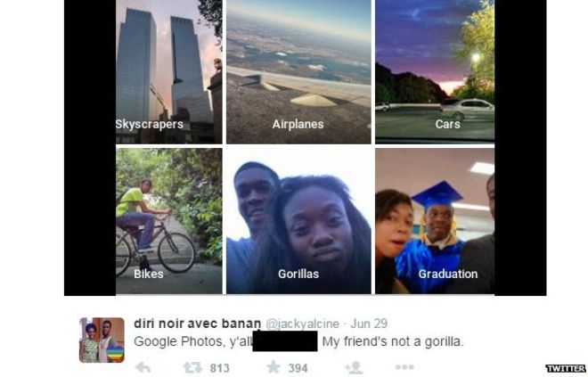 Google Photos определи чернокожи като ”горили”