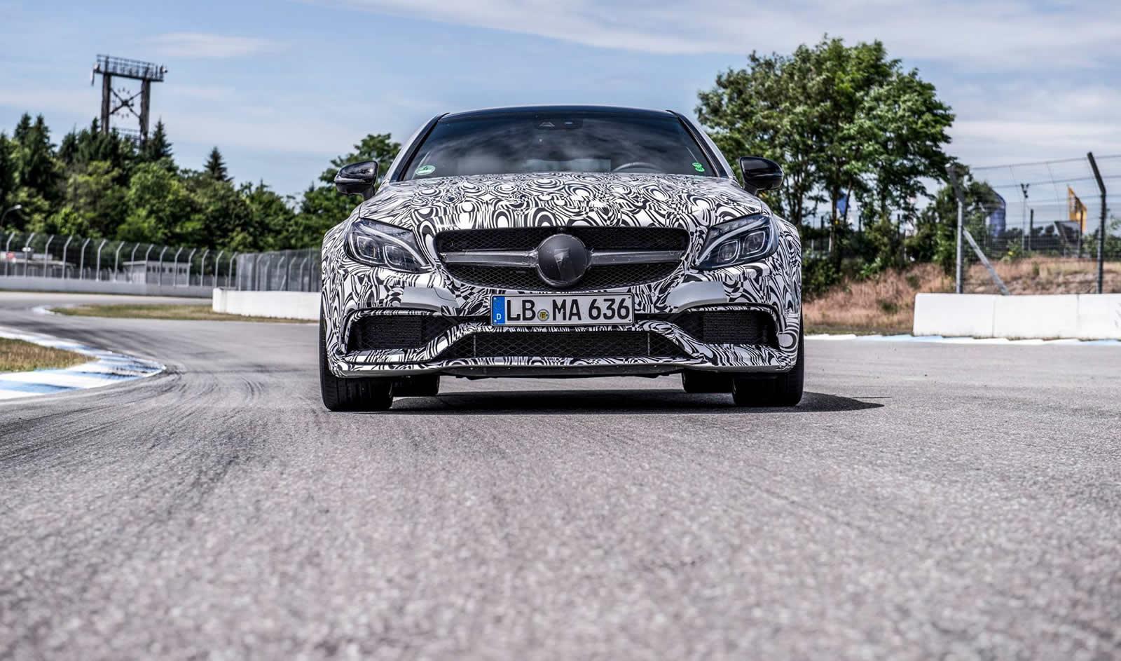 ”Шпионска” фотосесия на Mercedes AMG C63 Coupe (снимки)