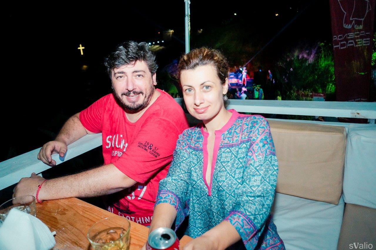 Герасим Георгиев-Геро със съпругата си Цвети